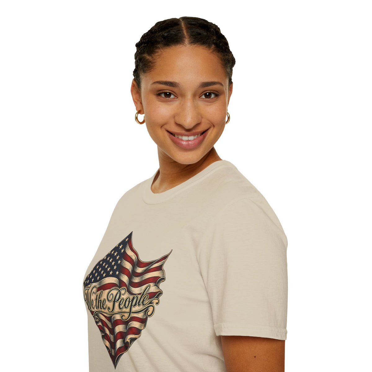 We the People Flag T-Shirt — Vintage American Patriotic Tee