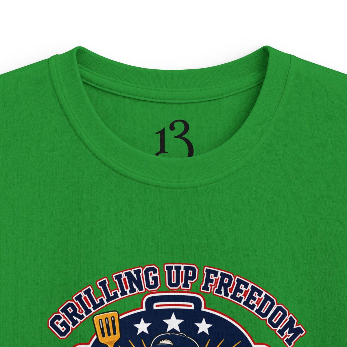 Kids T‑Shirt — "Grilling Up Freedom" USA Cookout Crew Patriotic BBQ Tee