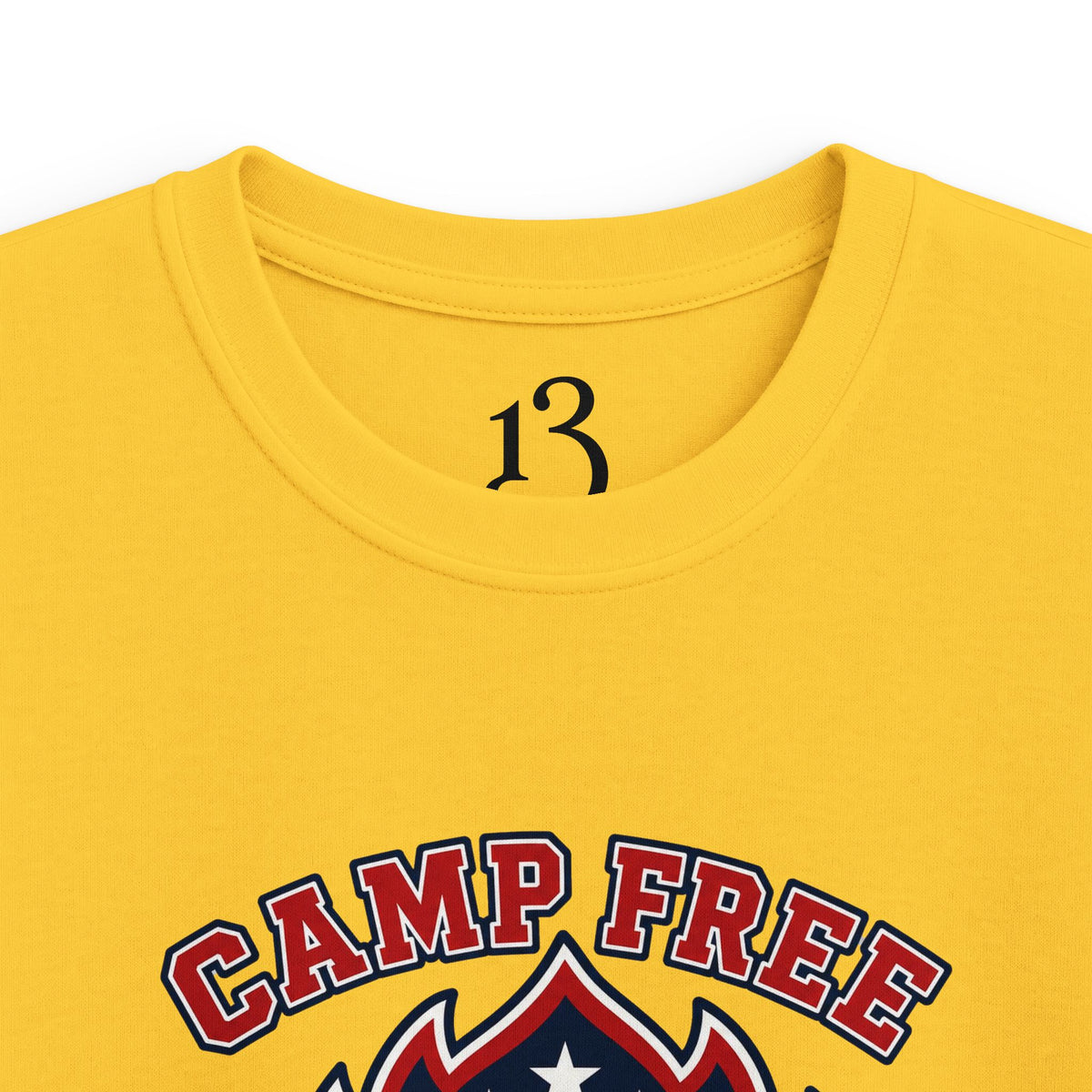 Kids Tee - "Camp Free" Eagle Camping Graphic Shirt for Outdoor-Loving Kids