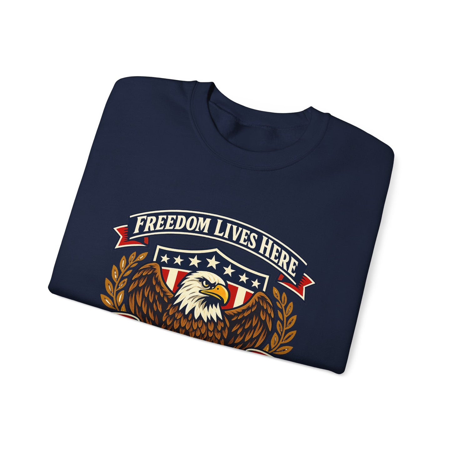Freedom Lives Here Eagle Crewneck Sweatshirt