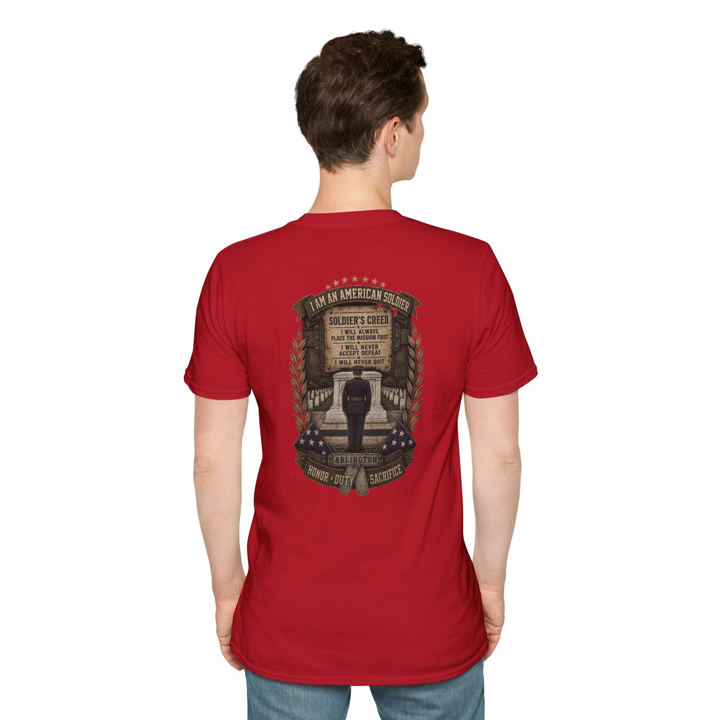 American Soldier Creed T-Shirt — I Am An American Soldier Military Tribute Tee