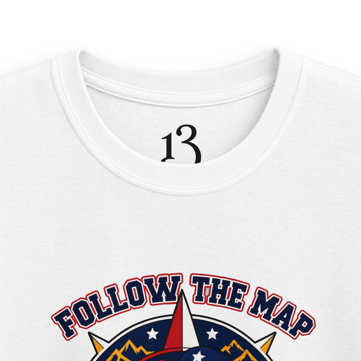 Kids Tee – "Follow the Map, Freedom Awaits" Eagle Adventure Graphic