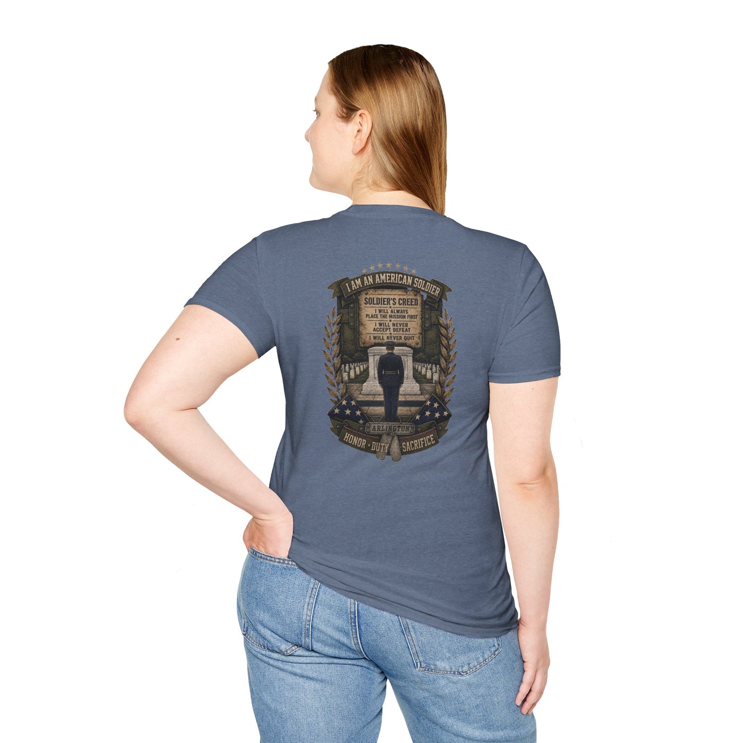 American Soldier Creed T-Shirt — I Am An American Soldier Military Tribute Tee