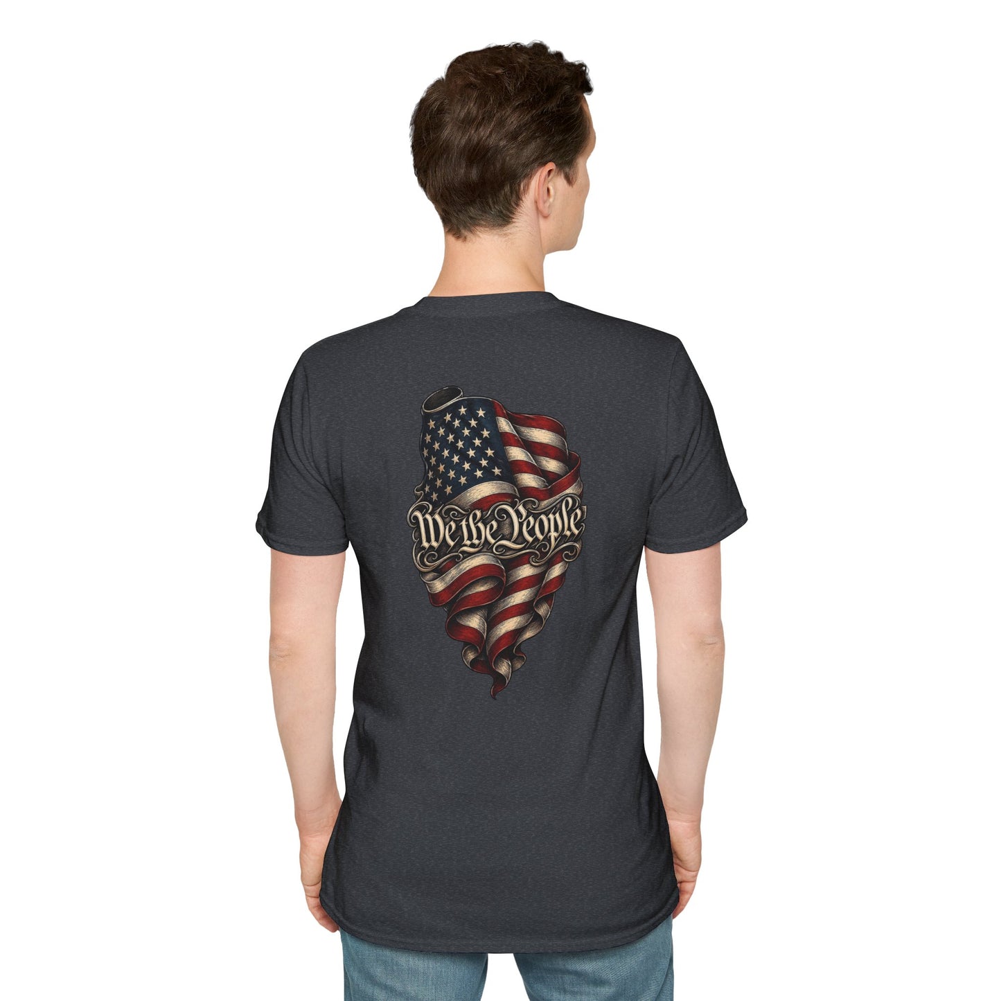 "We The People" Stars13stripeS Embossed T-Shirt