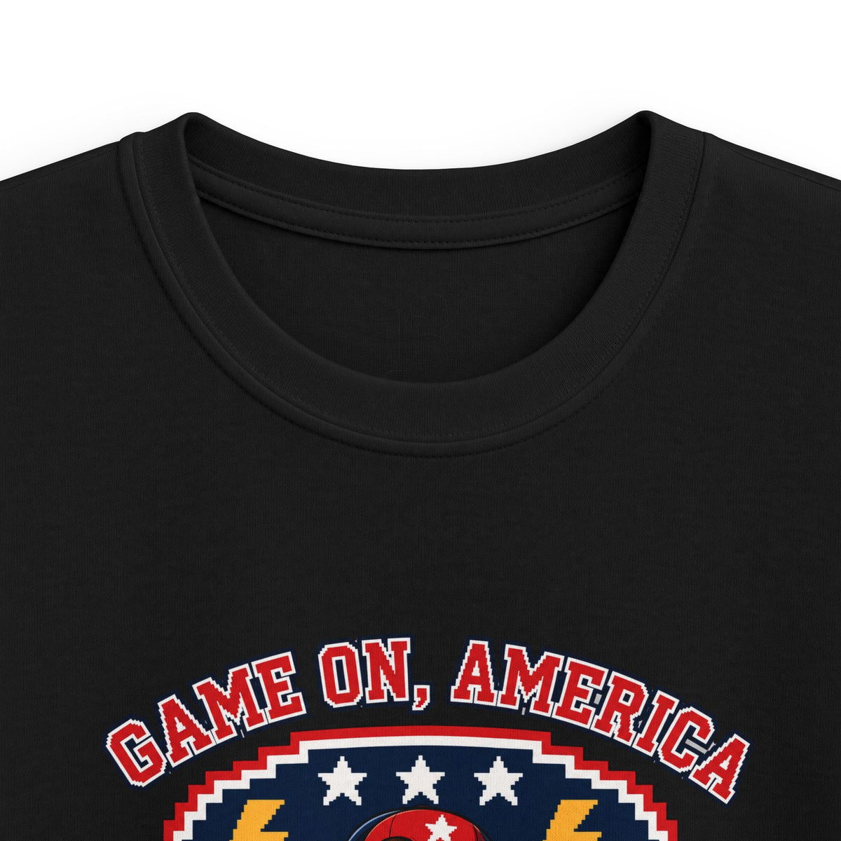 Kids Tee — 'Game On, America' Eagle Arcade Graphic Shirt