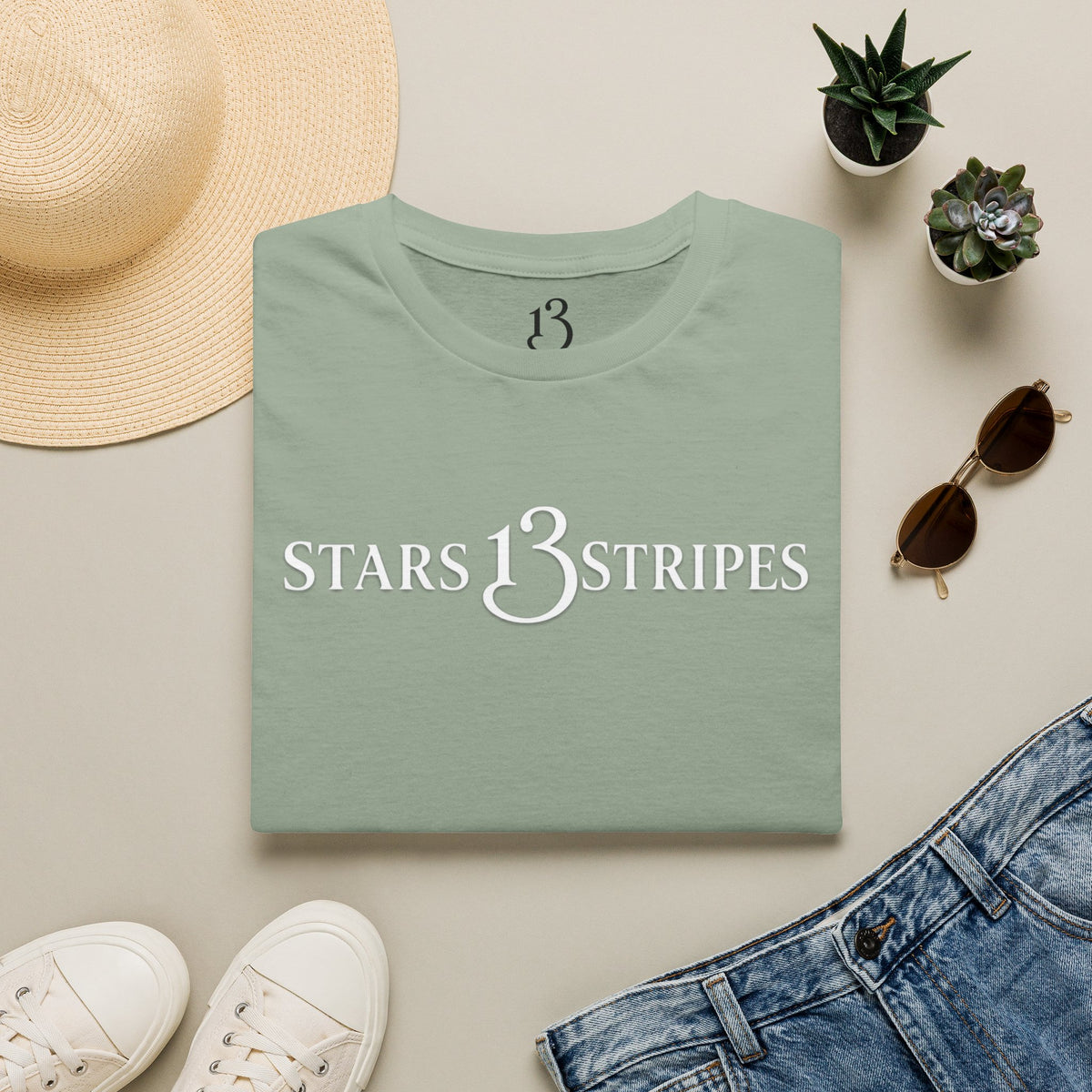 Arlington Soldier, Stars13stripeS Embossed T-Shirt