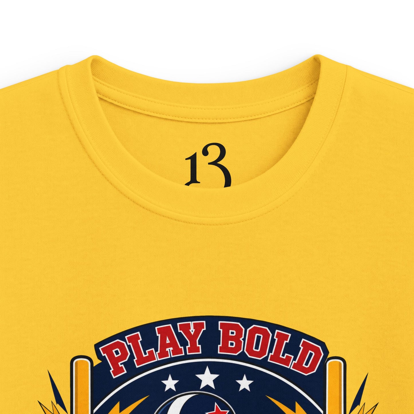 Kids Football Tee — "Play Bold: Freedom League" Retro Mascot Shirt