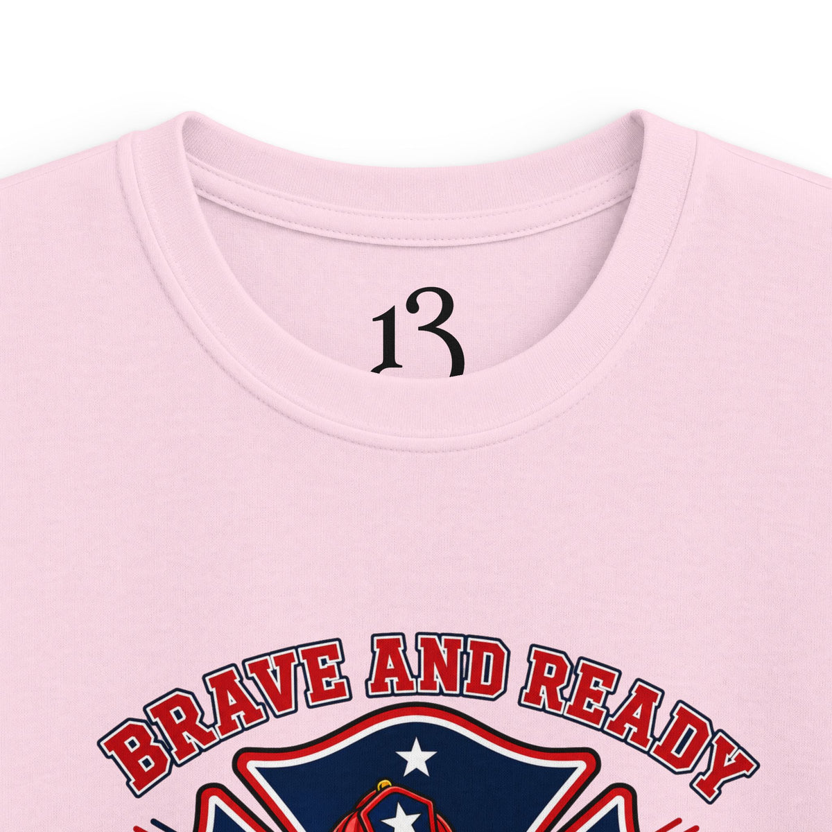 Kids Tee — Brave and Ready Fire Rescue Crew Graphic