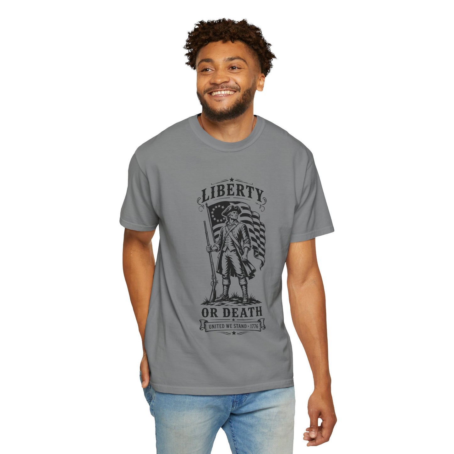 Liberty or Death T‑Shirt — Revolutionary Patriot Graphic Tee