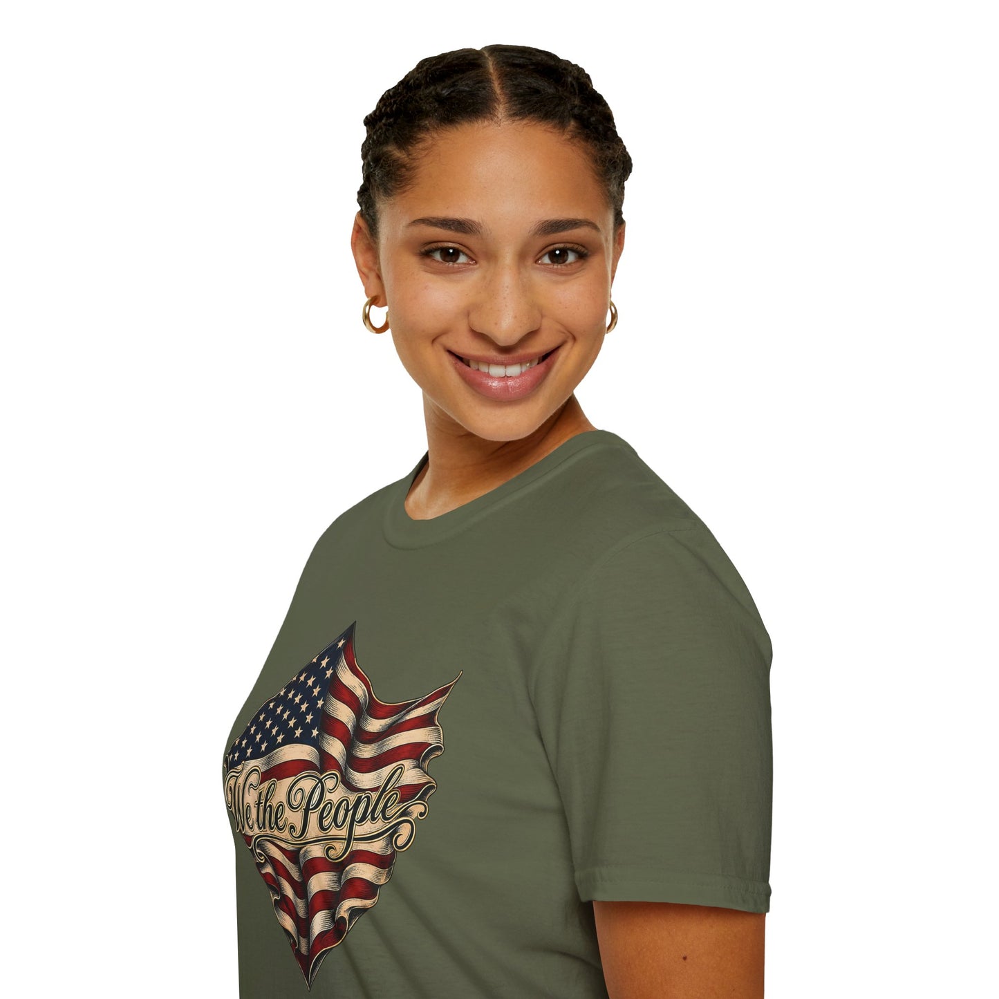 We the People Flag T-Shirt — Vintage American Patriotic Tee