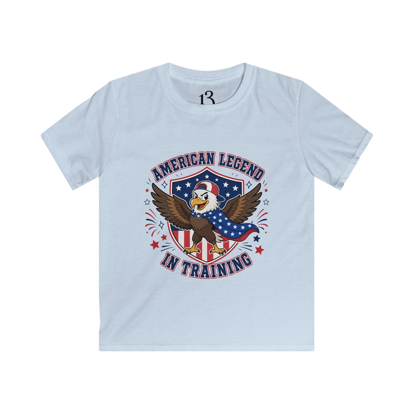Kids T‑Shirt – "American Legend in Training" Patriotic Eagle Tee