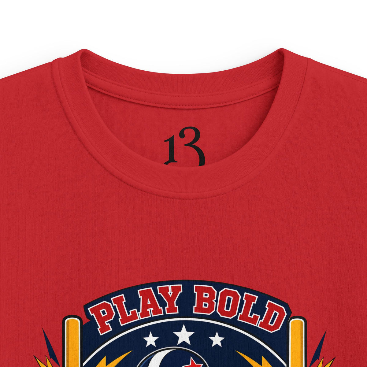 Kids Football Tee — "Play Bold: Freedom League" Retro Mascot Shirt