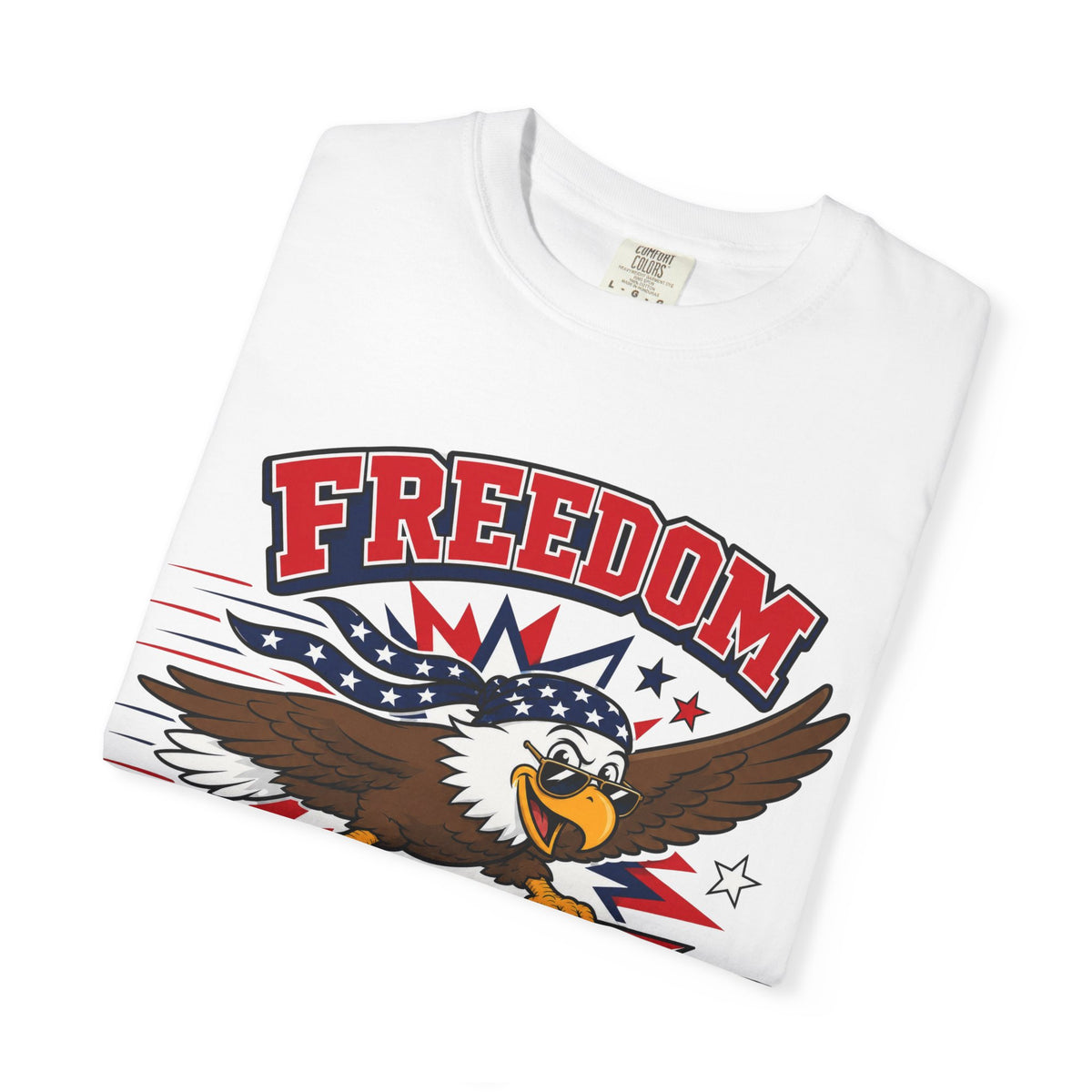 Freedom Flies Fast T-Shirt — Patriotic Eagle Graphic Tee