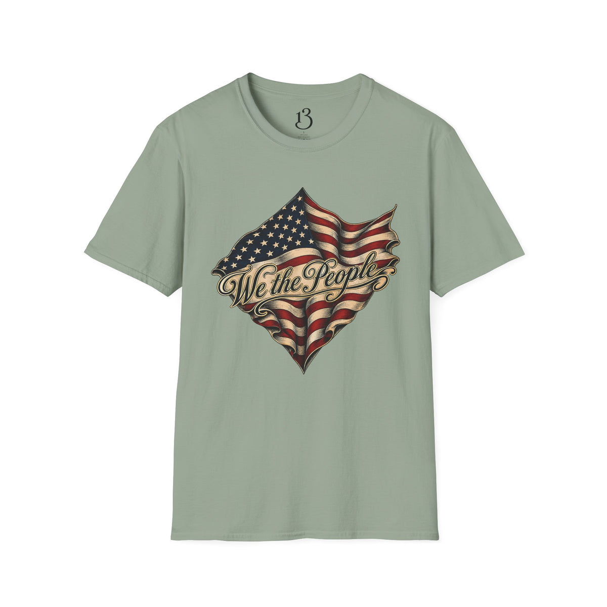 We the People Flag T-Shirt — Vintage American Patriotic Tee