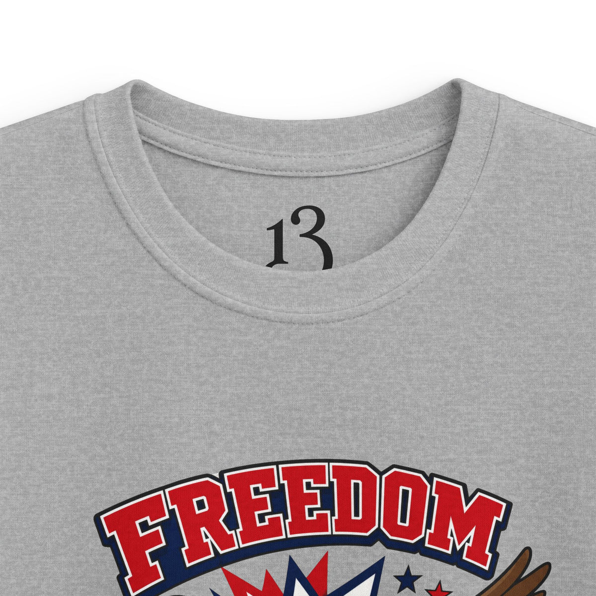 Kids Tee — "Freedom Flies Fast" Patriotic Eagle Shirt for 4th of July