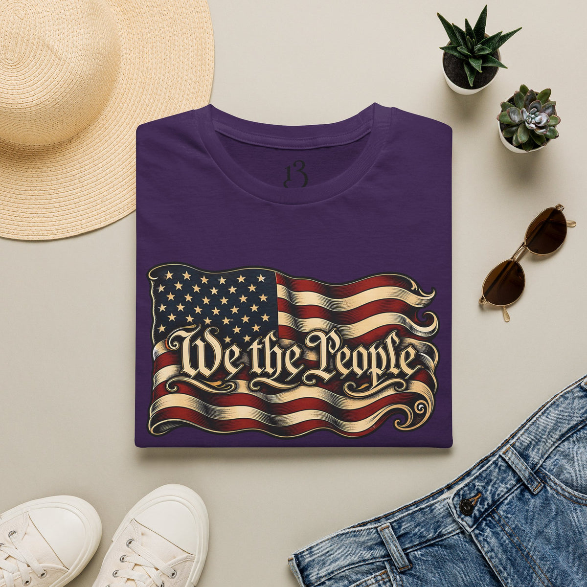 We the People American Flag T‑Shirt