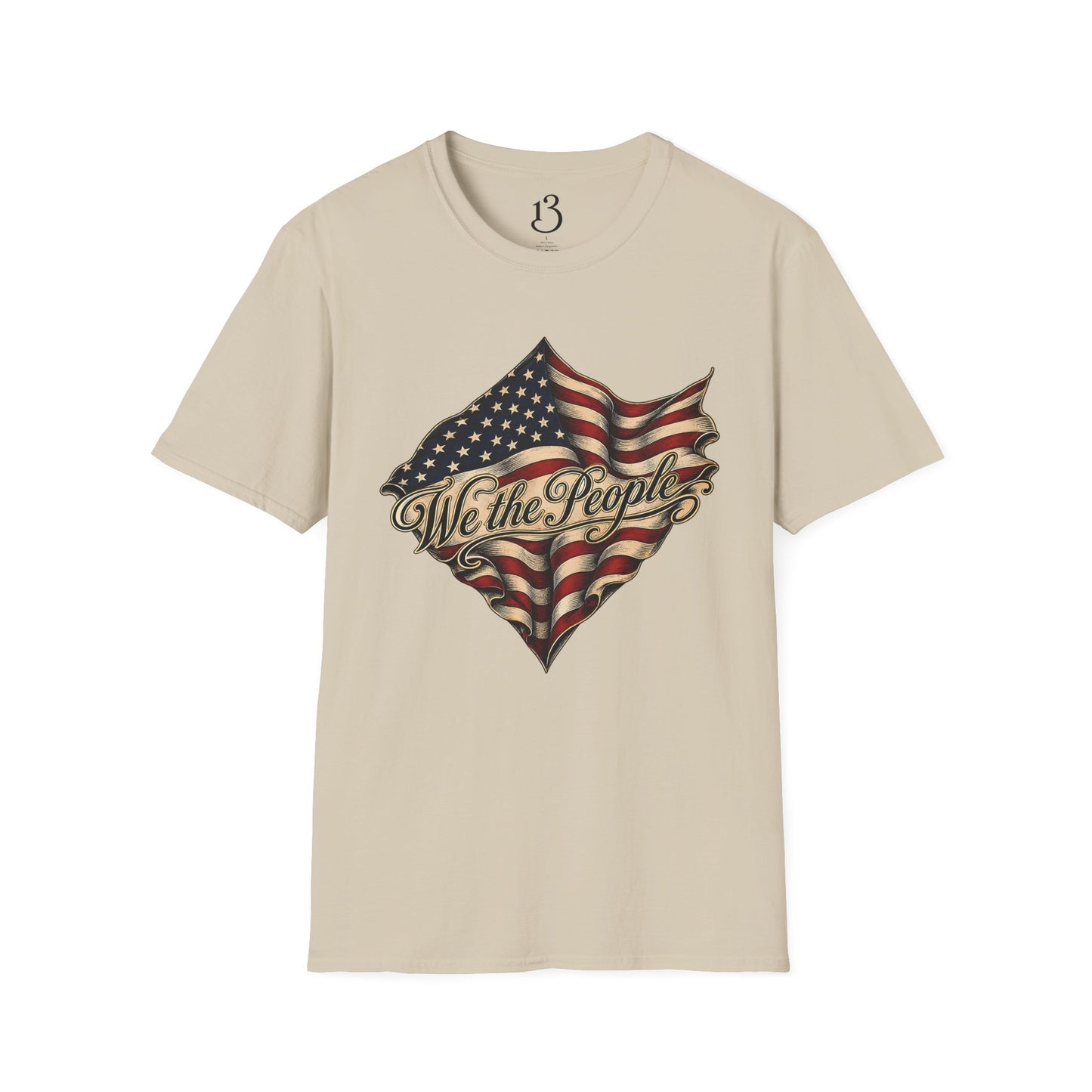 We the People Flag T-Shirt — Vintage American Patriotic Tee