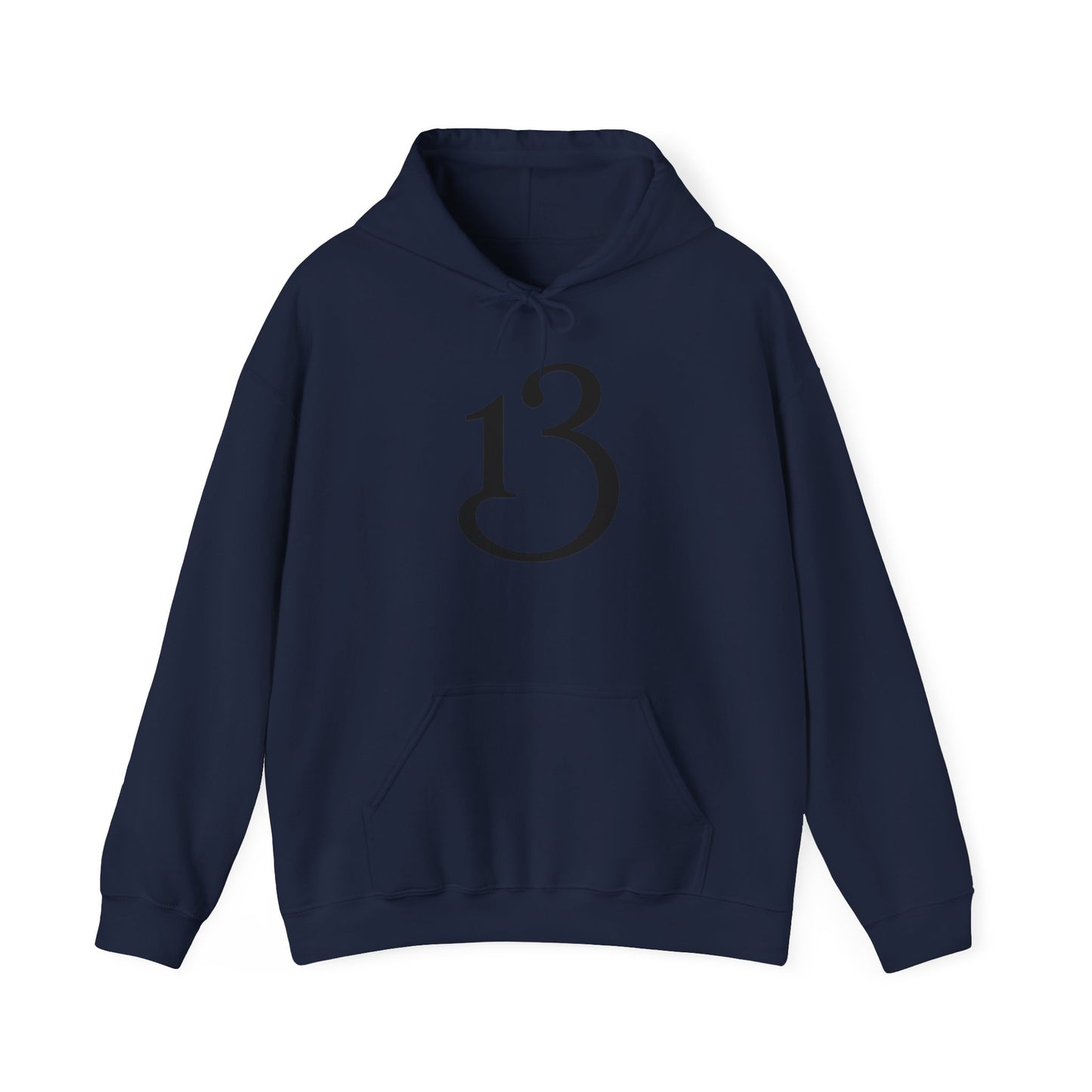 Hoodie — Minimal '13' Graphic Pullover