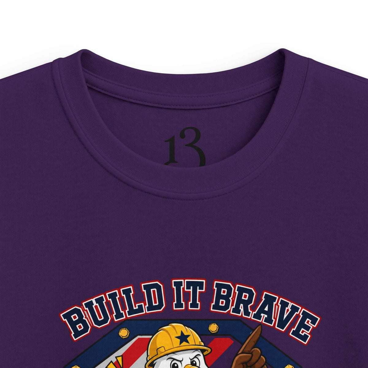 Kids Tee - 'Build It Brave, Make USA Strong' Patriotic Bald Eagle Design