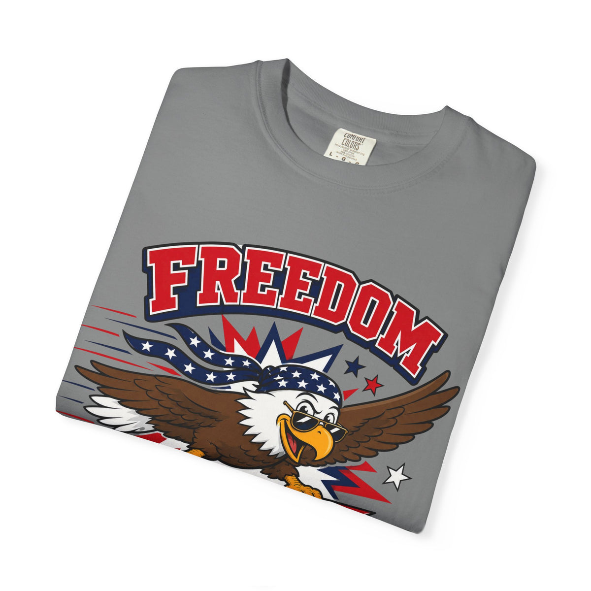 Freedom Flies Fast T-Shirt — Patriotic Eagle Graphic Tee