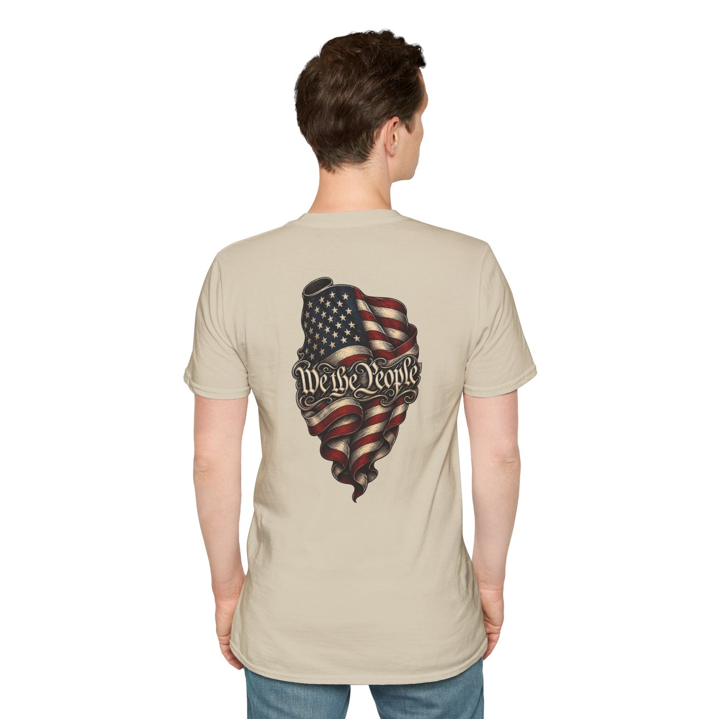 "We The People" Stars13stripeS Embossed T-Shirt