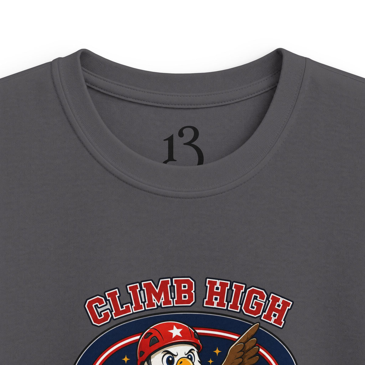 Kids T-Shirt – “Climb High, Dream Big” Adventure Graphic Tee
