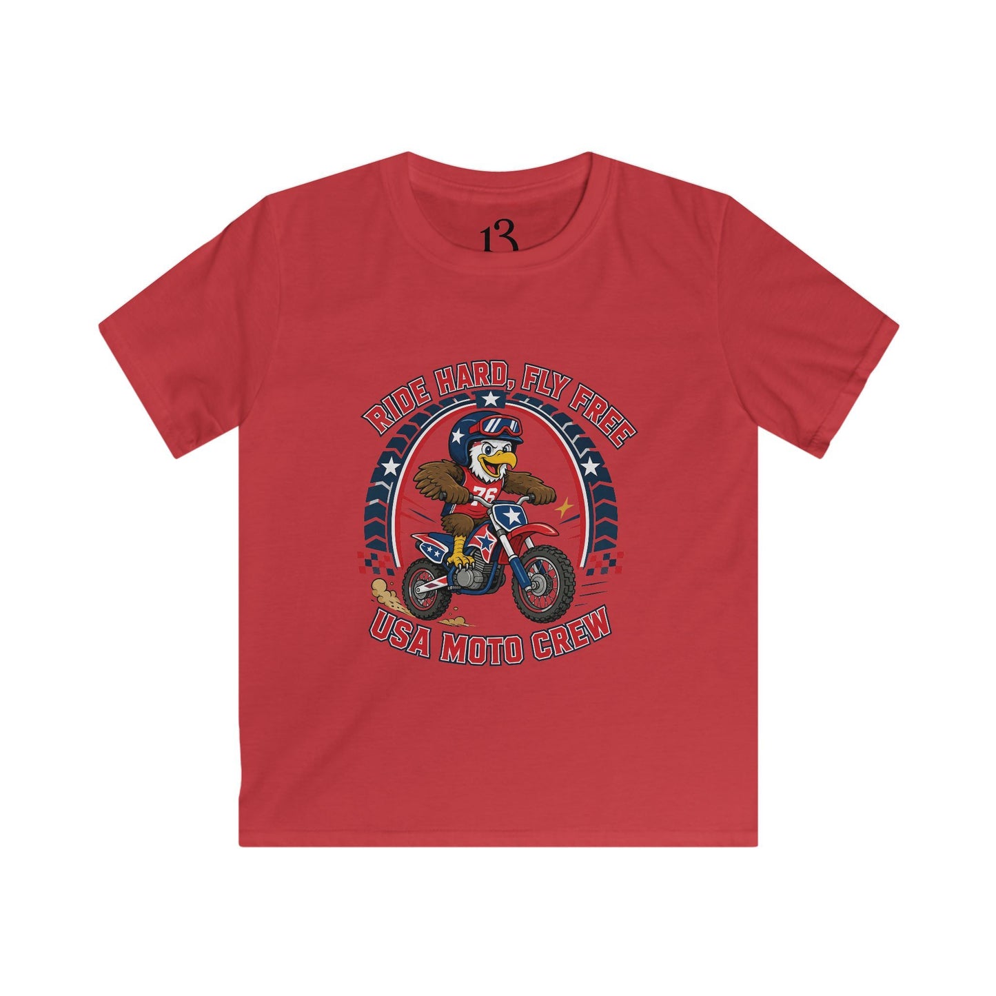 Kids Moto Tee — Born Racer, My Pride Dirt Bike Shirt