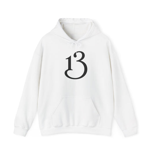 Hoodie — Minimal '13' Graphic Pullover