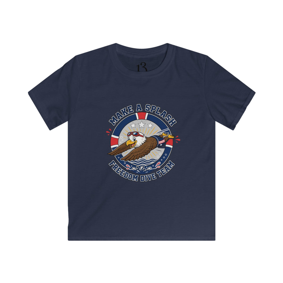 Kids Tee - "Make a Splash" Freedom Dive Team Eagle Graphic