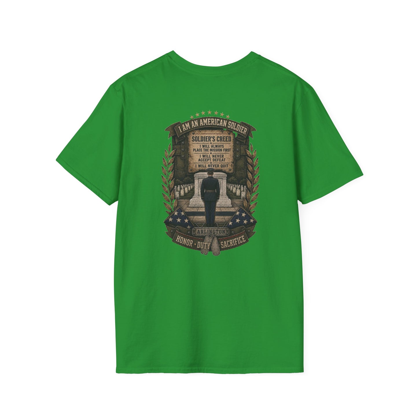 American Soldier Creed T-Shirt — I Am An American Soldier Military Tribute Tee
