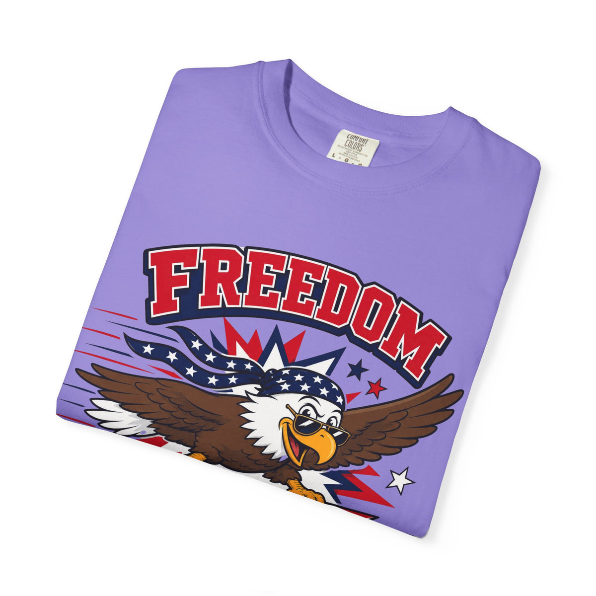 Freedom Flies Fast T-Shirt — Patriotic Eagle Graphic Tee