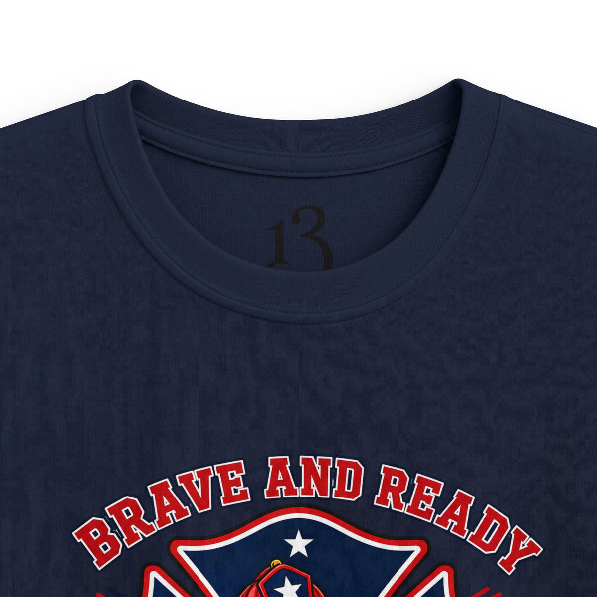 Kids Tee — Brave and Ready Fire Rescue Crew Graphic