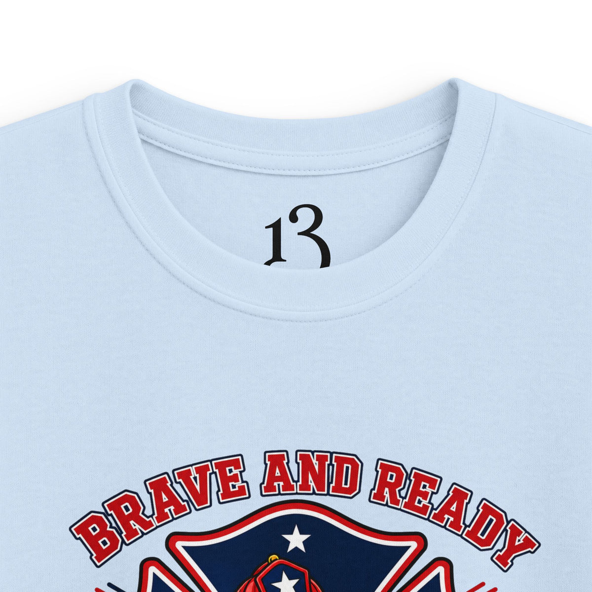 Kids Tee — Brave and Ready Fire Rescue Crew Graphic