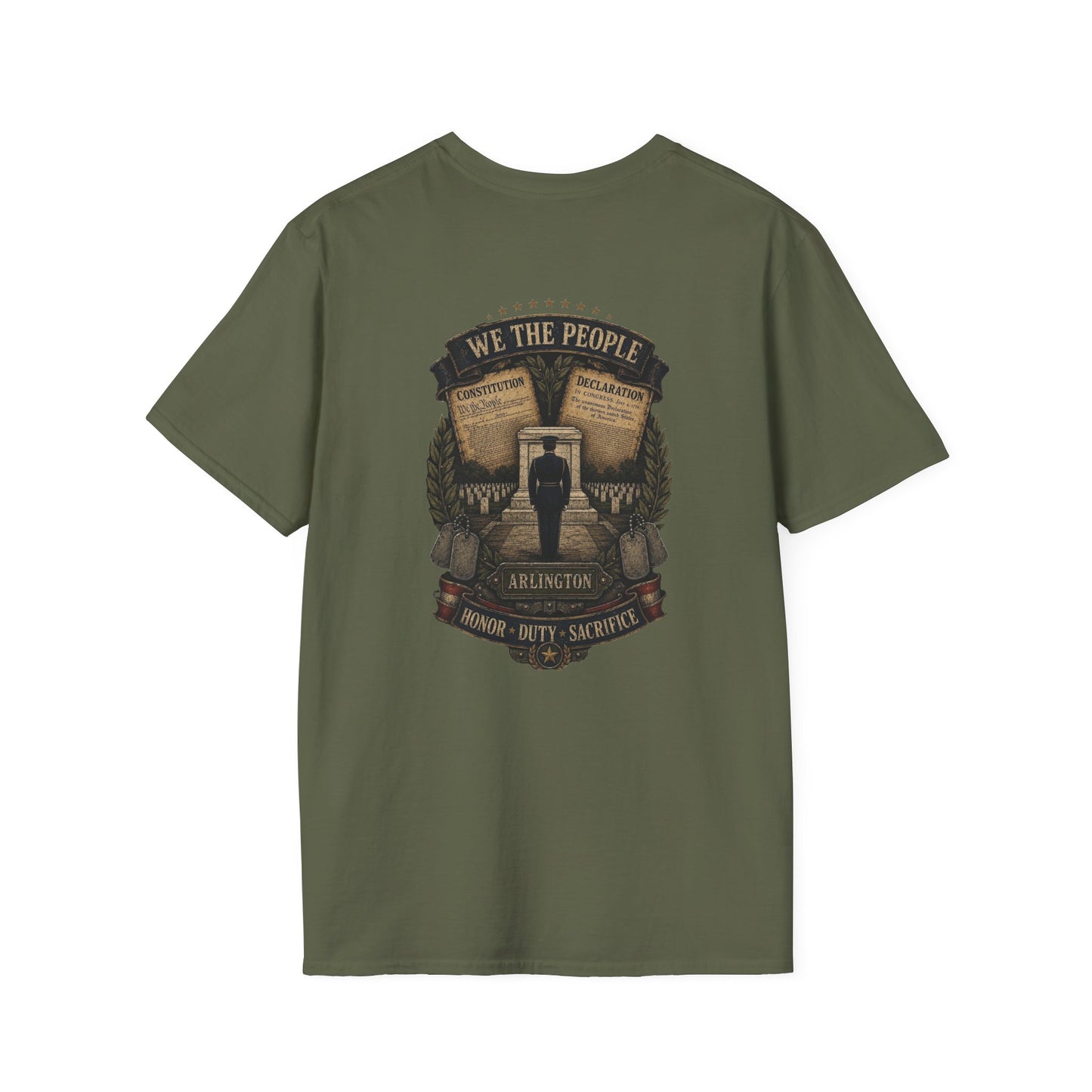 Arlington Soldier, Stars13stripeS Embossed T-Shirt