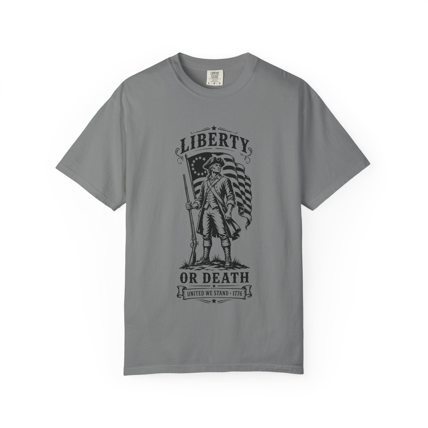 Liberty or Death T‑Shirt — Revolutionary Patriot Graphic Tee