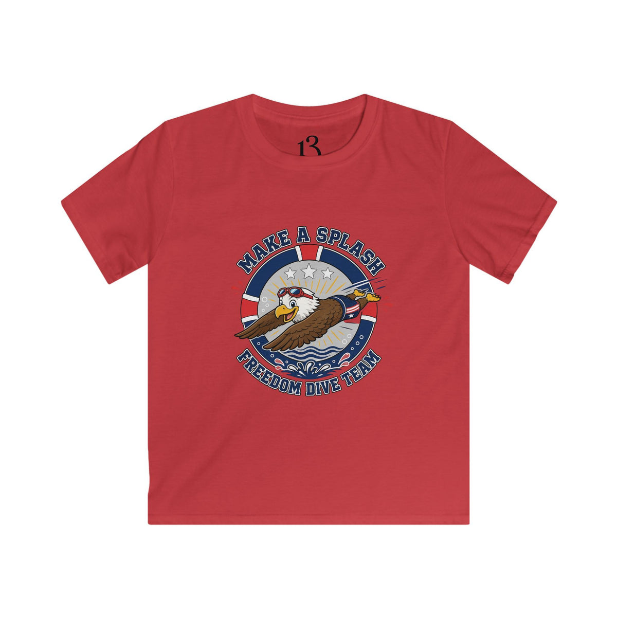 Kids Tee - "Make a Splash" Freedom Dive Team Eagle Graphic