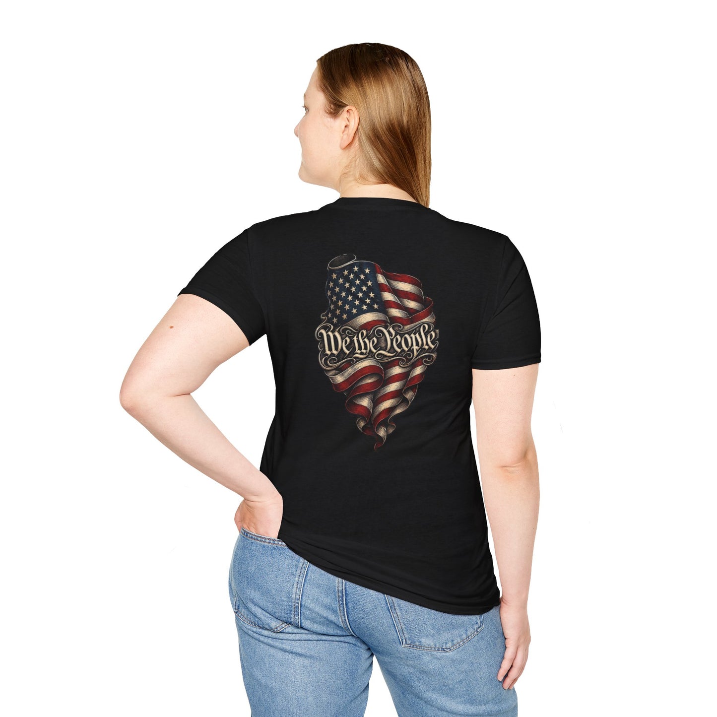 "We The People" Stars13stripeS Embossed T-Shirt