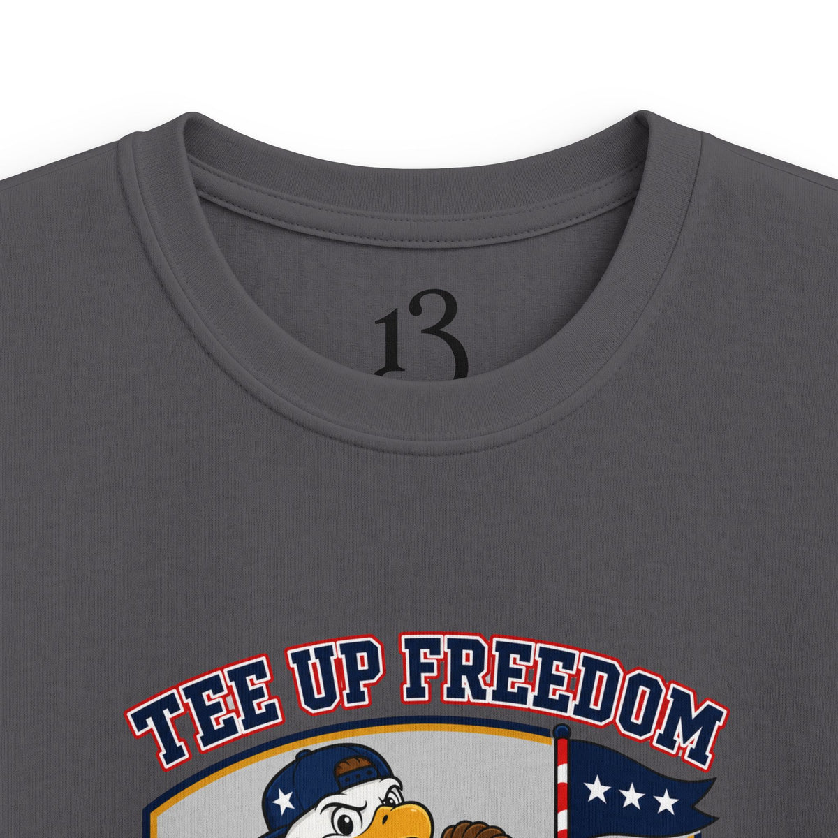 Kids T-Shirt - 'Tee Up Freedom' USA Fairway Crew Golf Graphic Tee for Boys