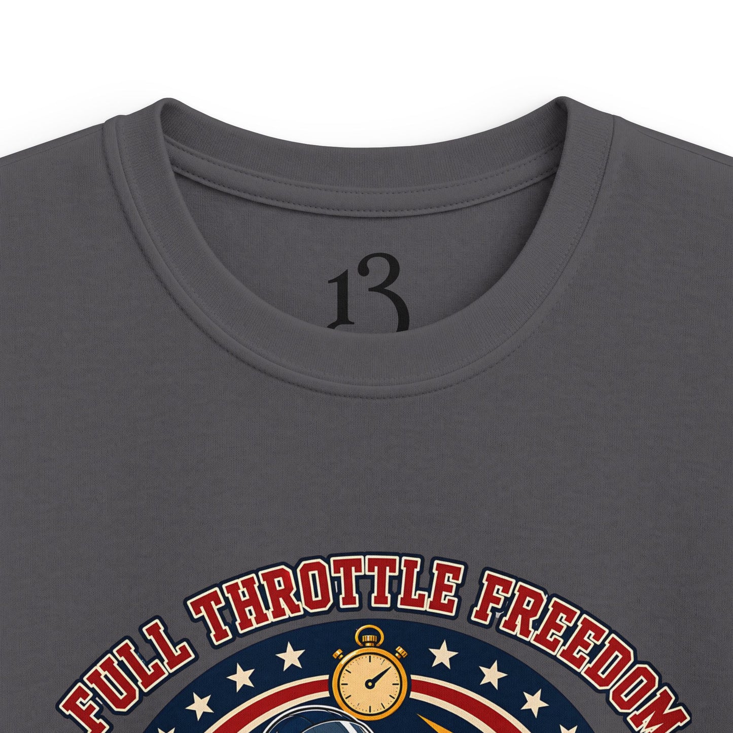 Kids Tee — 'Full Throttle Freedom' Go-Kart Racing Shirt