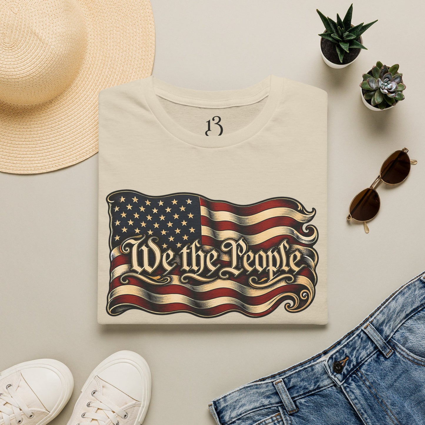 We the People American Flag T‑Shirt