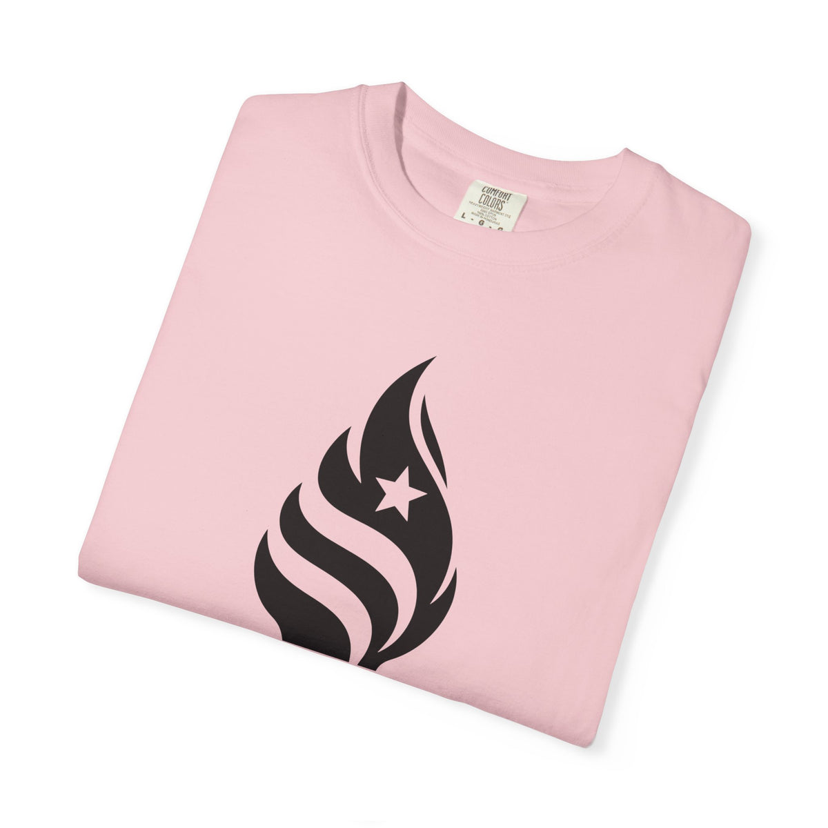 Liberty Torch T-Shirt — Patriotic Flame Tee with Star Emblem