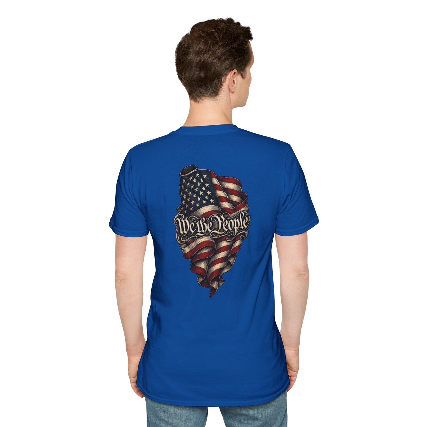 "We The People" Stars13stripeS Embossed T-Shirt