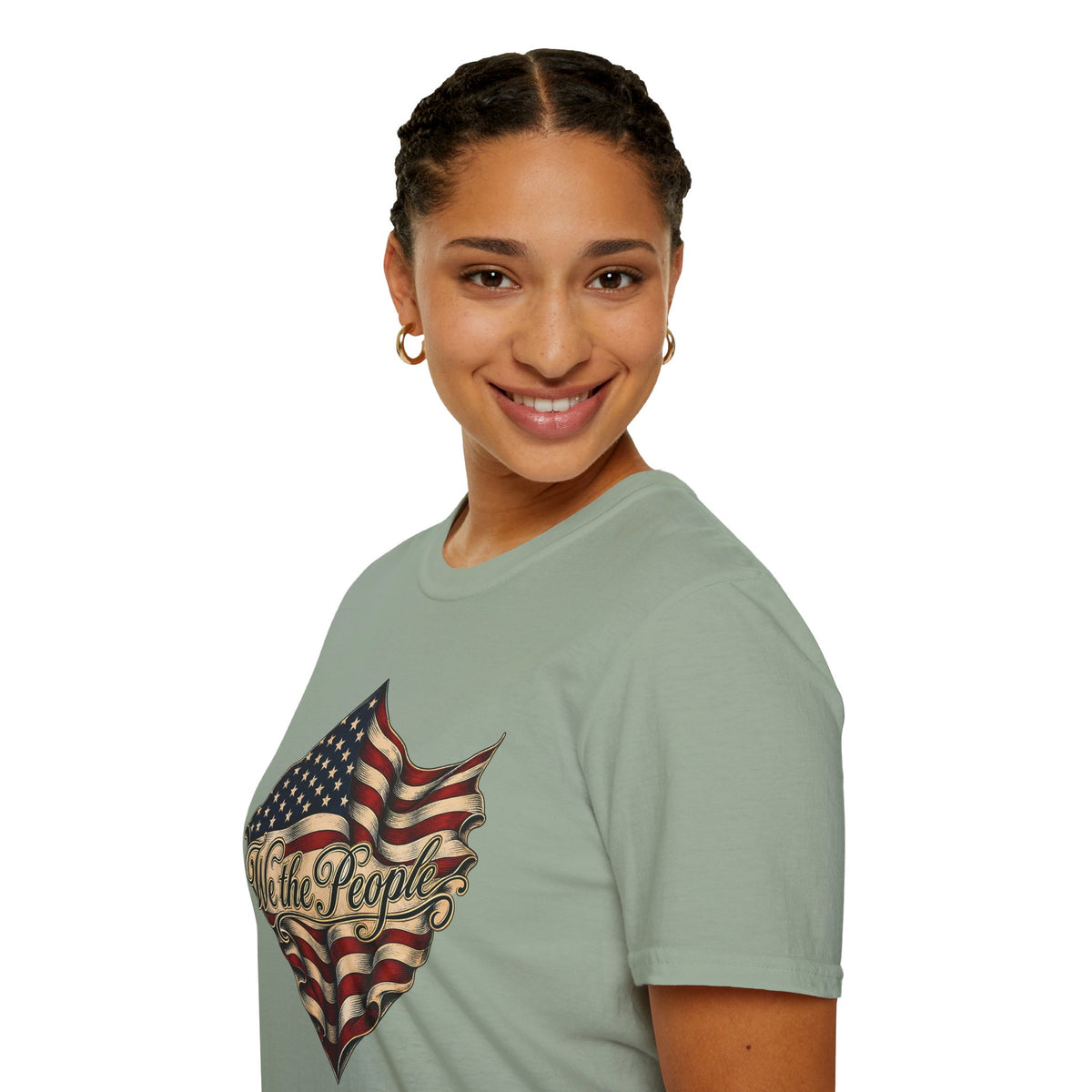 We the People Flag T-Shirt — Vintage American Patriotic Tee
