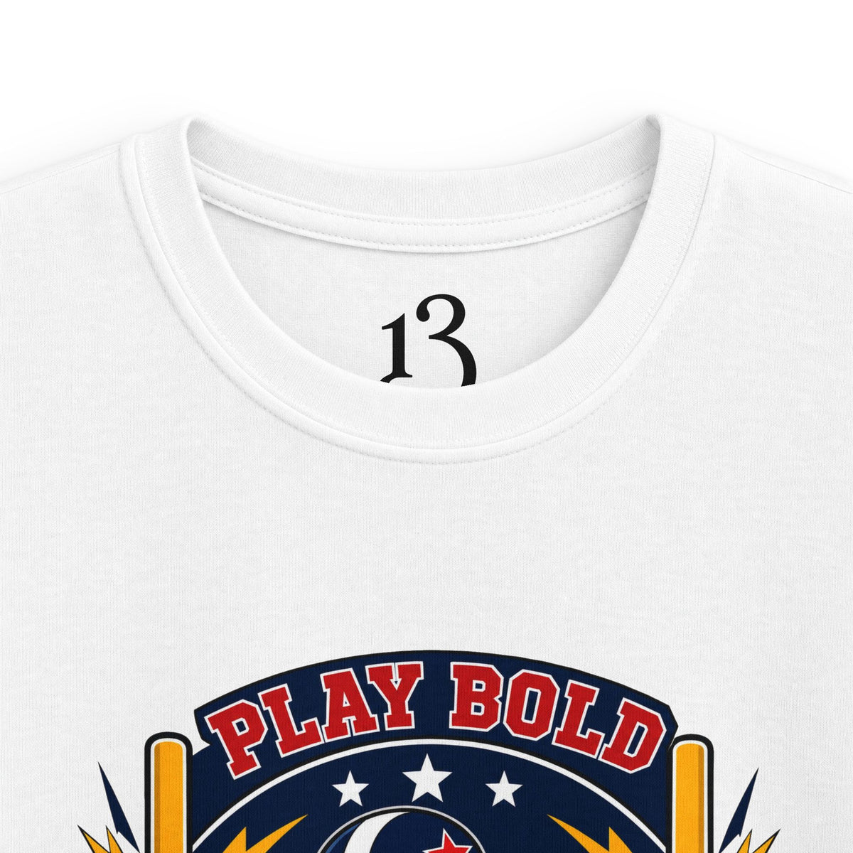 Kids Football Tee — "Play Bold: Freedom League" Retro Mascot Shirt