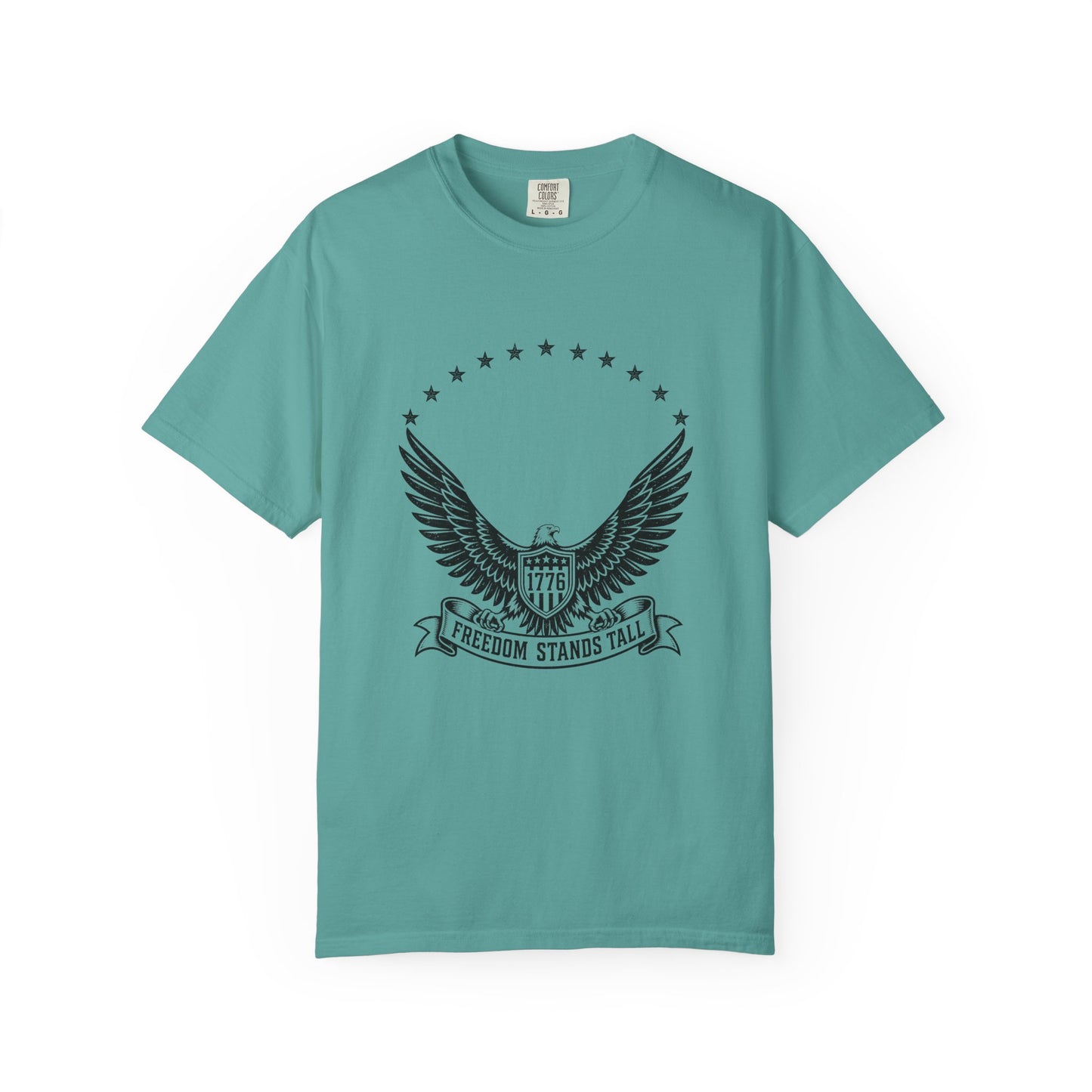 Freedom Stands Tall Eagle T-Shirt — 1776 Patriotic Tee