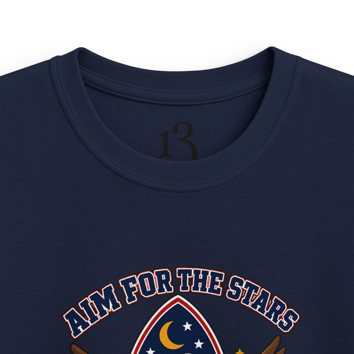 Kids Tee — 'Aim for the Stars' Rocket Eagle Graphic Shirt