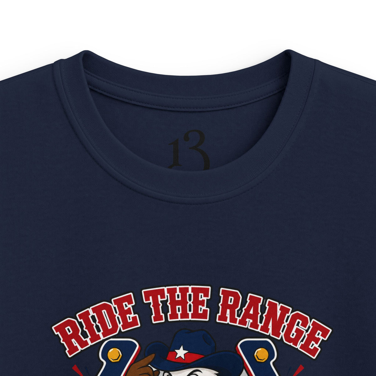Kids T-Shirt - "Ride the Range Wild and Free" Cowboy Eagle Graphic