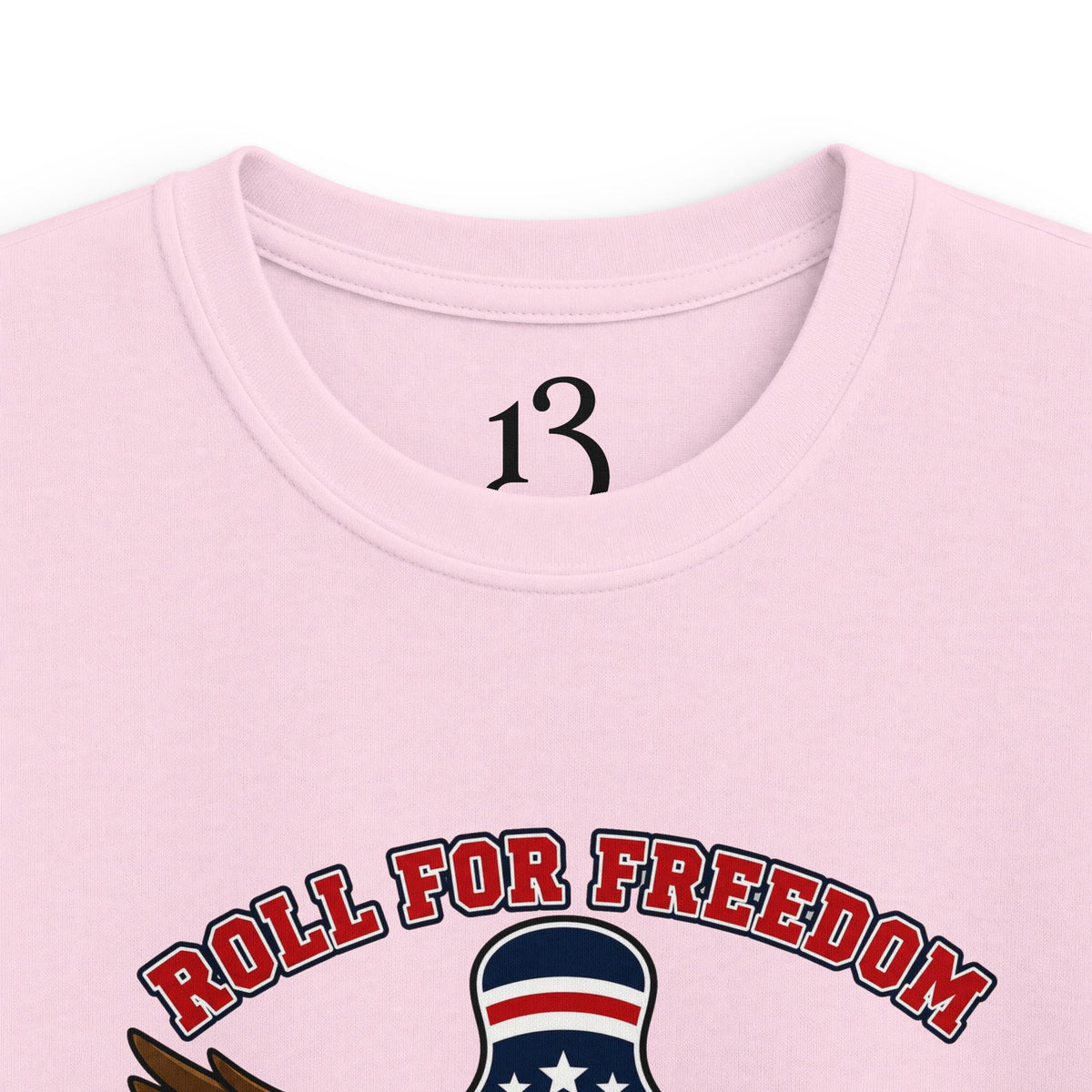 Kids Tee - Bowling Eagle “Roll For Freedom” Patriotic Graphic