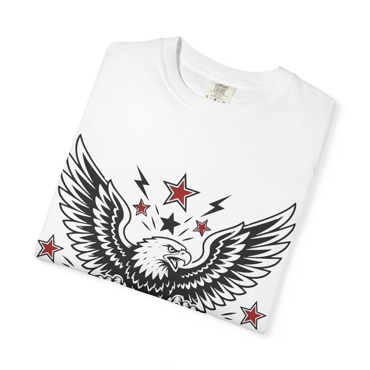 Liberty Never Fades Eagle T-Shirt — Patriotic 1776 Shield Tee