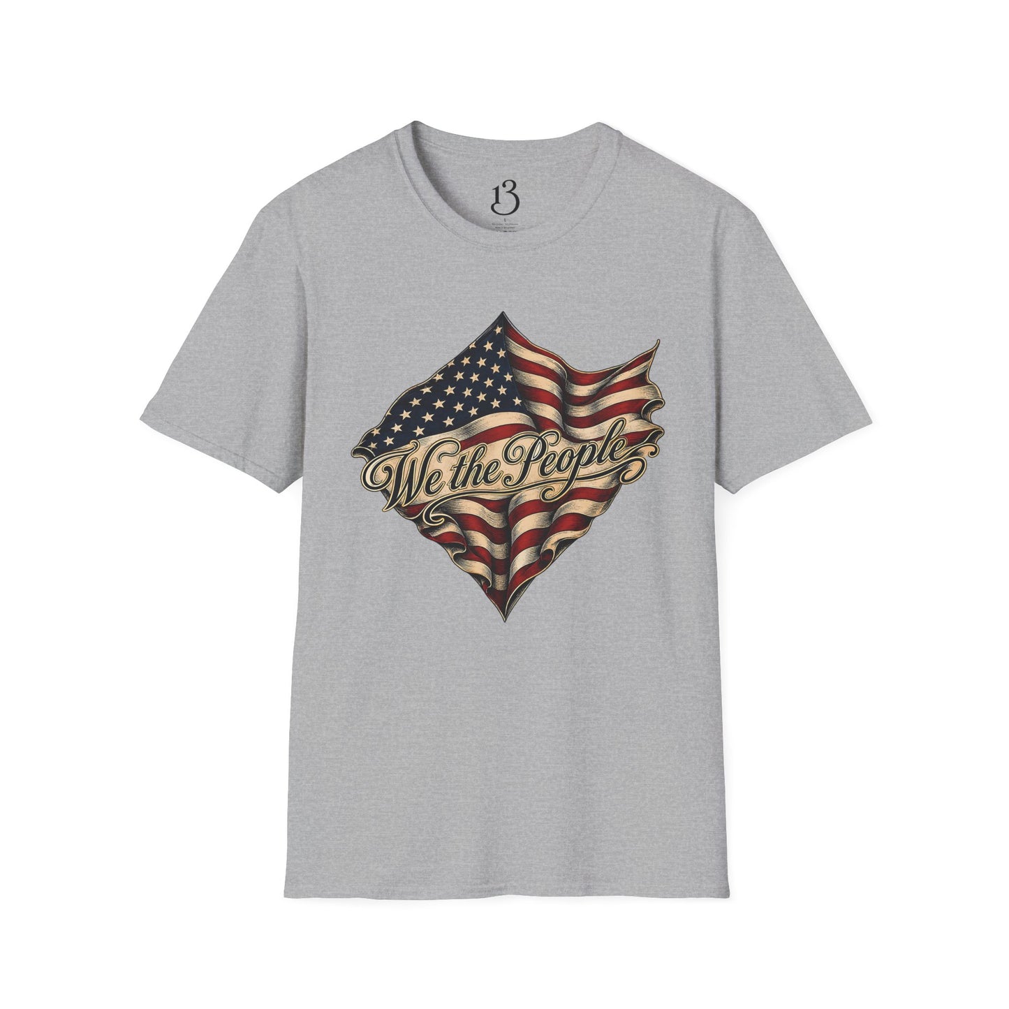 We the People Flag T-Shirt — Vintage American Patriotic Tee